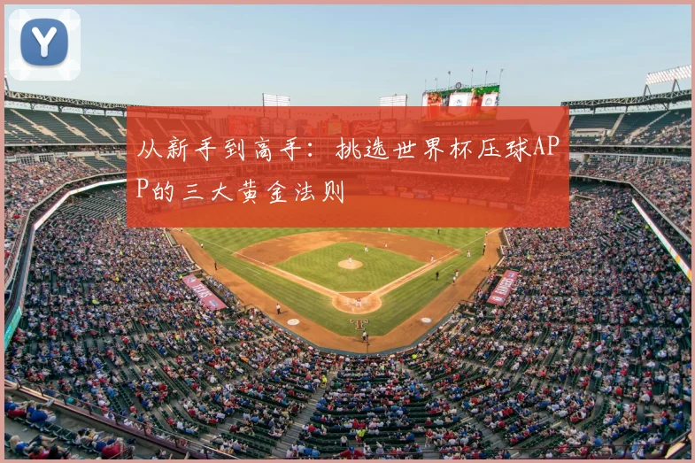 从新手到高手：挑选世界杯压球APP的三大黄金法则